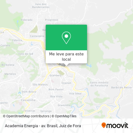 Academia Energia - av. Brasil mapa