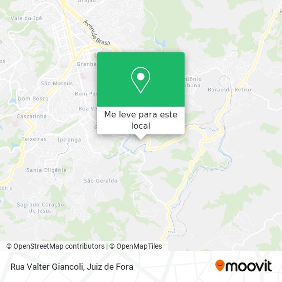 Rua Valter Giancoli mapa