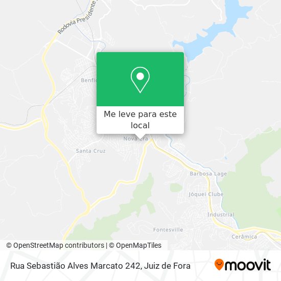 Rua Sebastião Alves Marcato 242 mapa