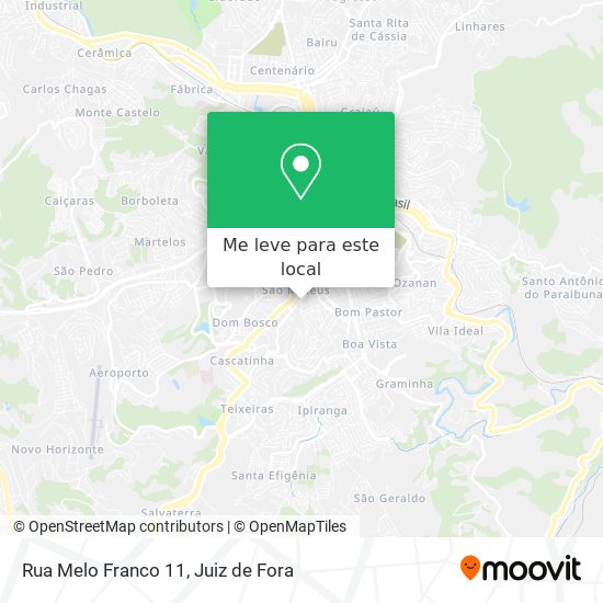 Rua Melo Franco 11 mapa
