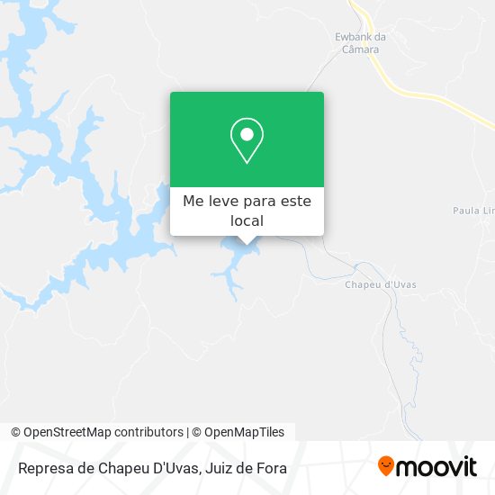 Represa de Chapeu D'Uvas mapa