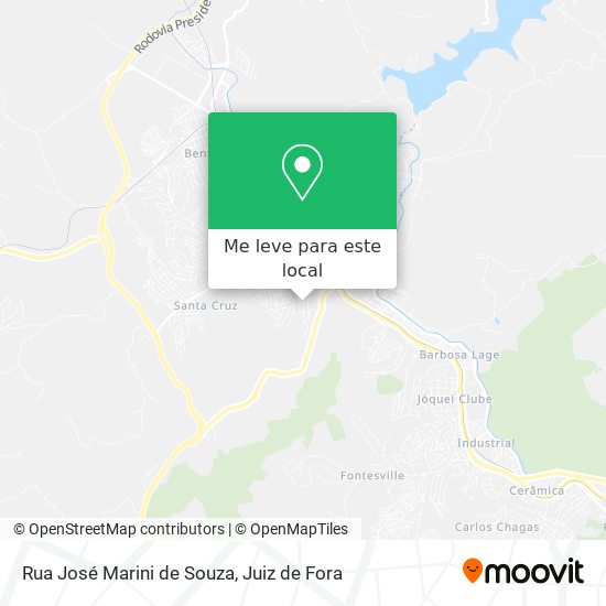 Rua José Marini de Souza mapa