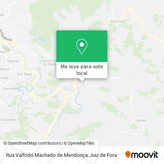 Rua Valfrido Machado de Mendonça mapa