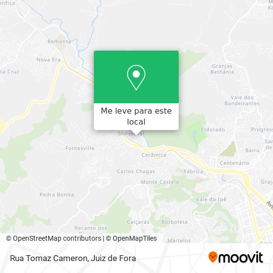 Rua Tomaz Cameron mapa