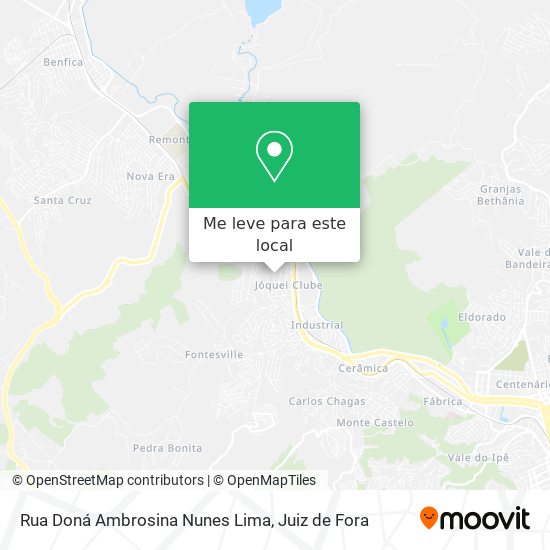 Rua Doná Ambrosina Nunes Lima mapa