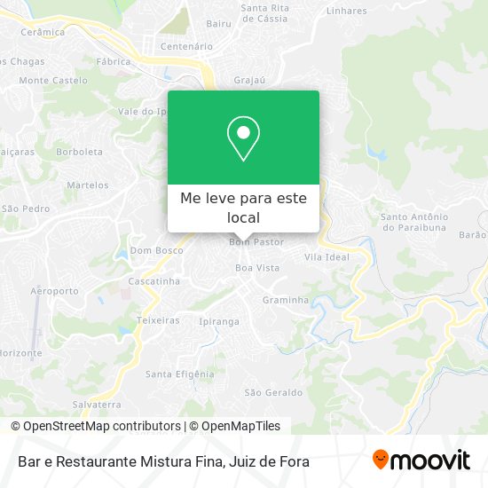 Bar e Restaurante Mistura Fina mapa