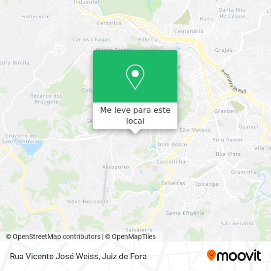 Rua Vicente José Weiss mapa