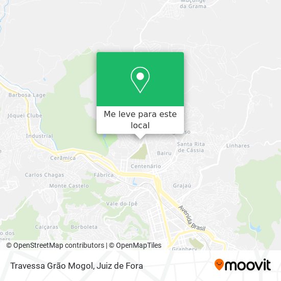 Travessa Grão Mogol mapa