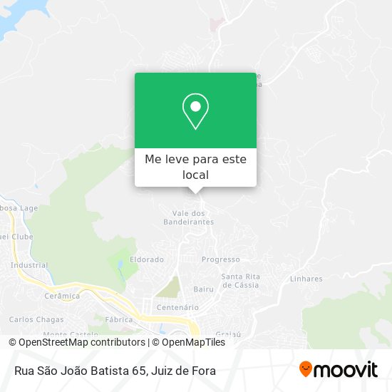 Rua São João Batista 65 mapa