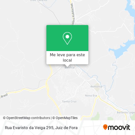 Rua Evaristo da Veiga 295 mapa