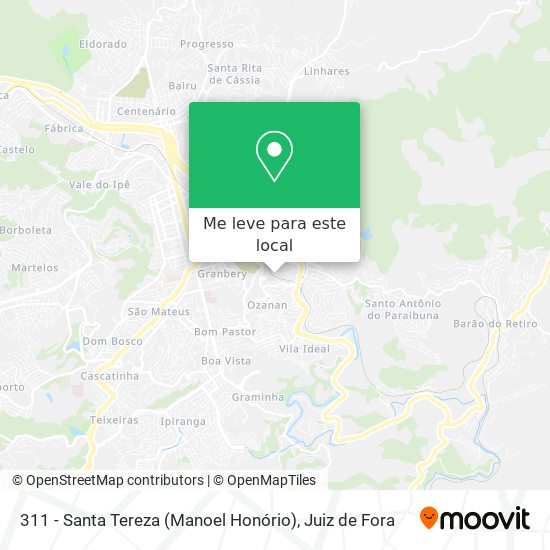 311 - Santa Tereza (Manoel Honório) mapa