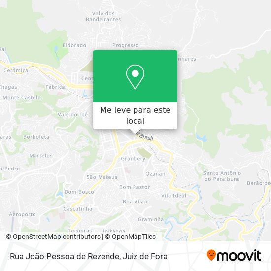 Rua João Pessoa de Rezende mapa