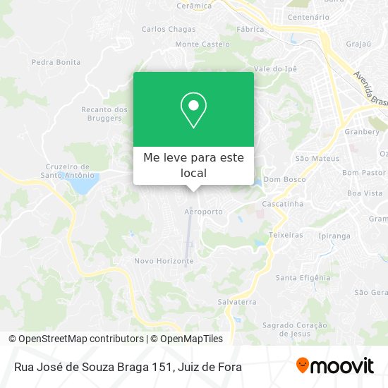 Rua José de Souza Braga 151 mapa