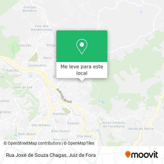 Rua José de Souza Chagas mapa