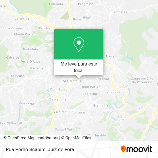 Rua Pedro Scapim mapa