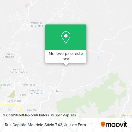 Rua Capitão Maurício Sávio 743 mapa