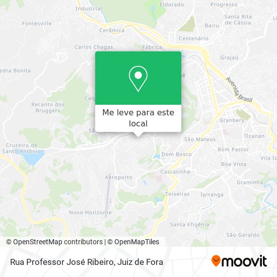 Rua Professor José Ribeiro mapa