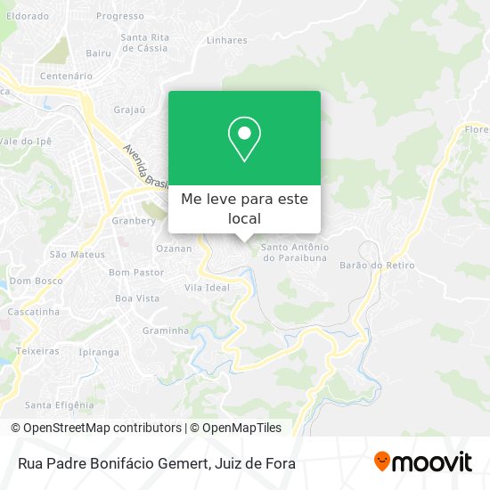 Rua Padre Bonifácio Gemert mapa