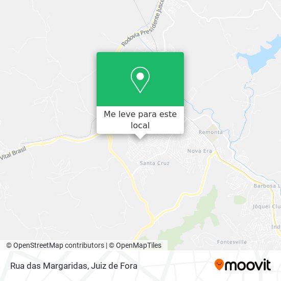 Rua das Margaridas mapa