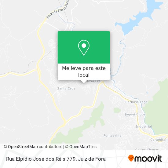 Rua Elpídio José dos Réis 779 mapa