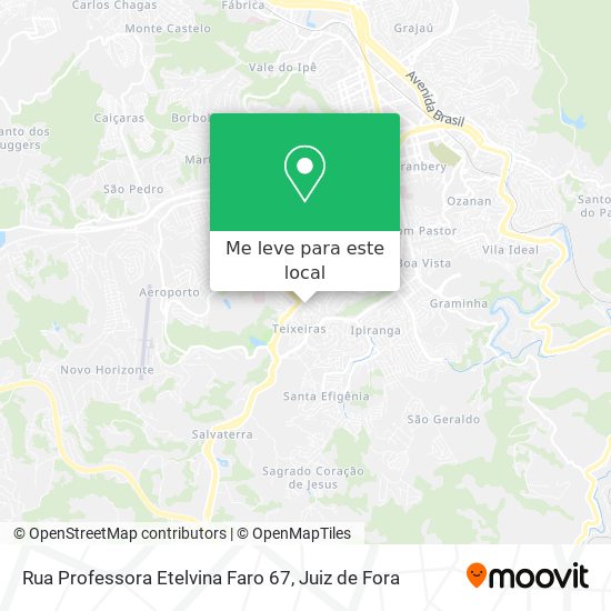 Rua Professora Etelvina Faro 67 mapa