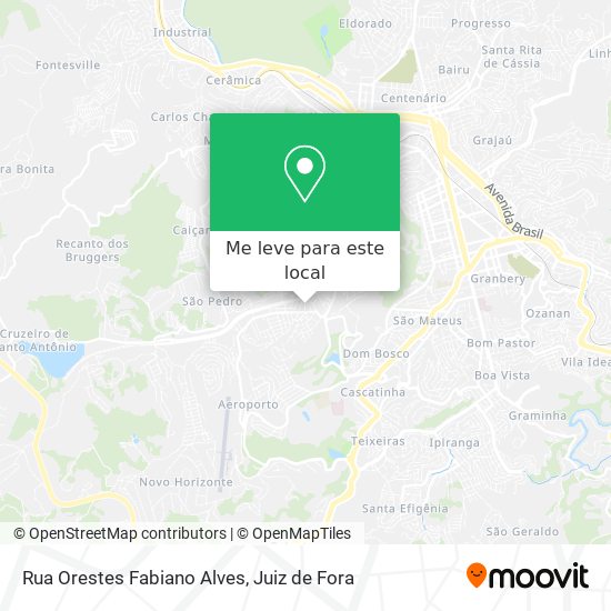 Rua Orestes Fabiano Alves mapa