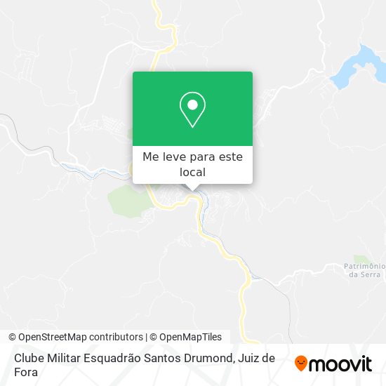 Clube Militar Esquadrão Santos Drumond mapa