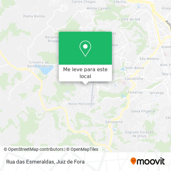 Rua das Esmeraldas mapa