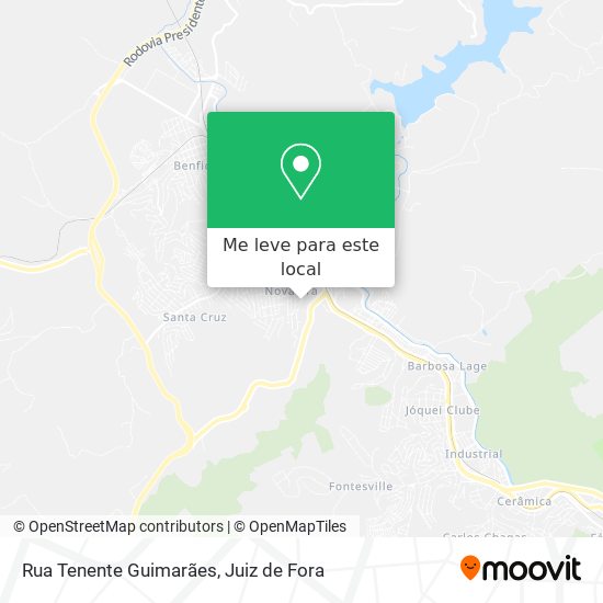 Rua Tenente Guimarães mapa