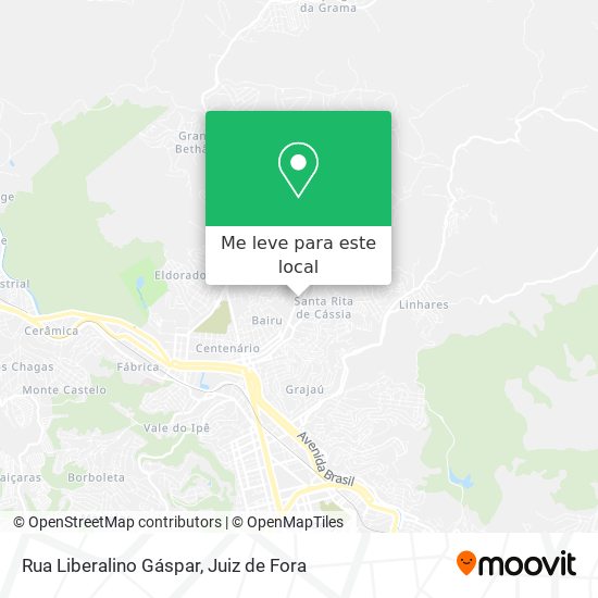 Rua Liberalino Gáspar mapa