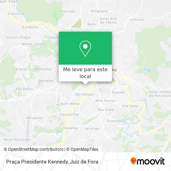 Praça Presidente Kennedy mapa