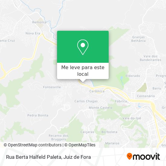 Rua Berta Halfeld Paleta mapa