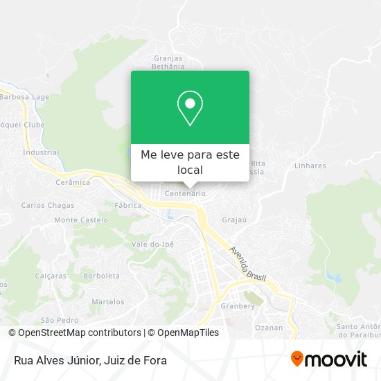 Rua Alves Júnior mapa