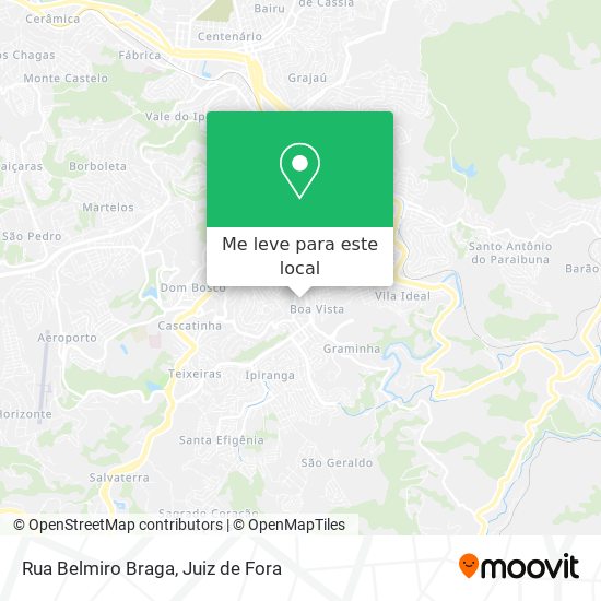 Rua Belmiro Braga mapa