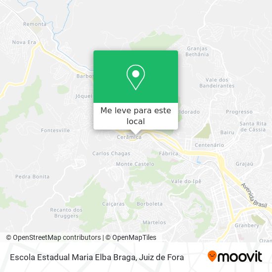 Escola Estadual Maria Elba Braga mapa