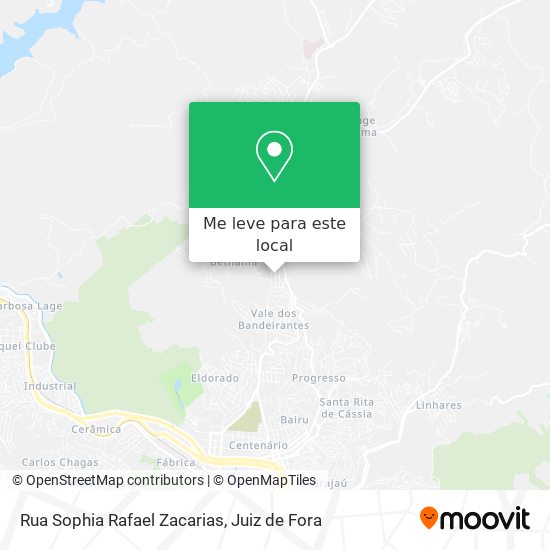 Rua Sophia Rafael Zacarias mapa