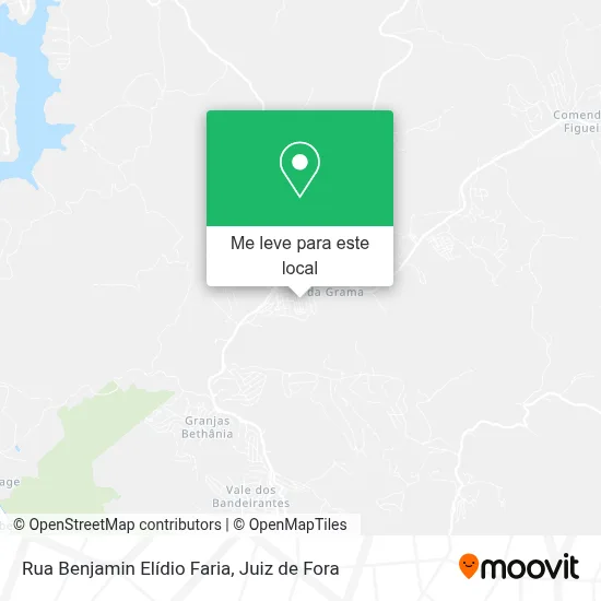 Rua Benjamin Elídio Faria mapa