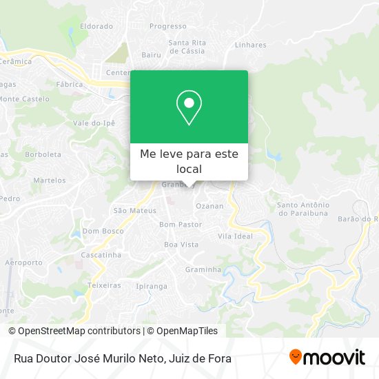 Rua Doutor José Murilo Neto mapa