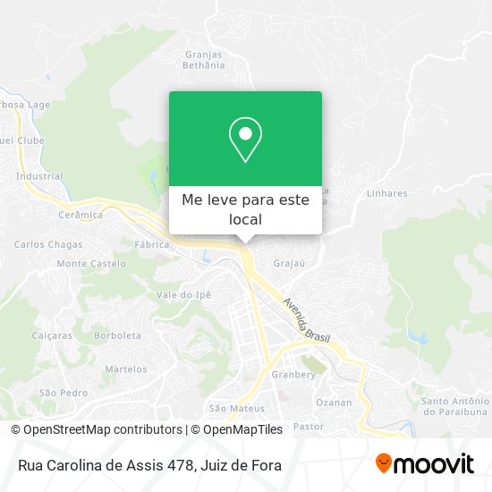 Rua Carolina de Assis 478 mapa