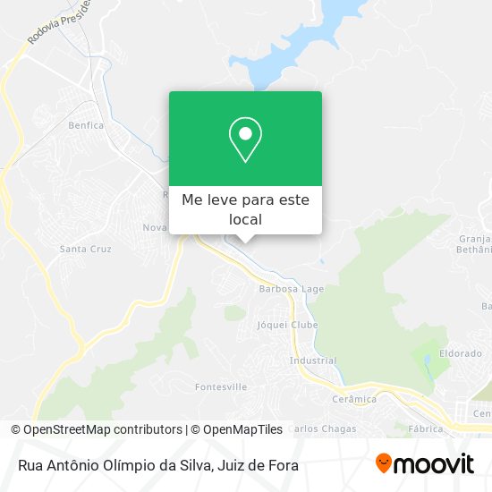 Rua Antônio Olímpio da Silva mapa
