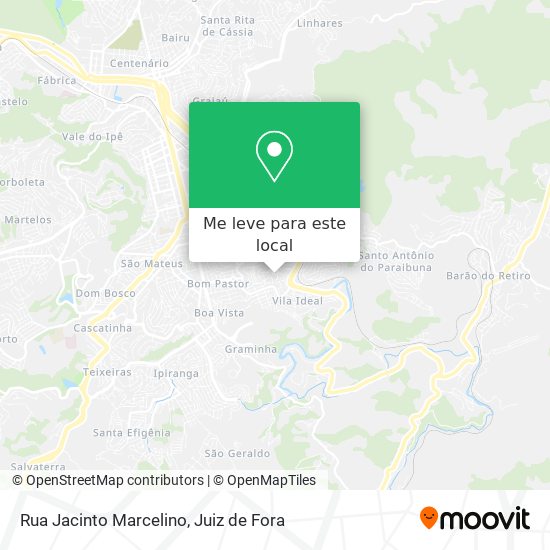 Rua Jacinto Marcelino mapa