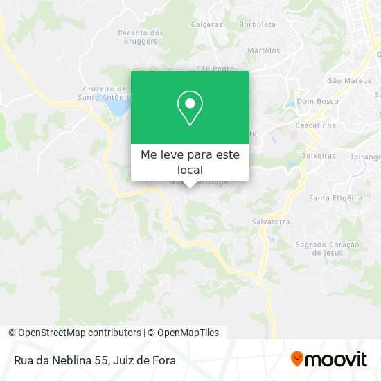 Rua da Neblina 55 mapa