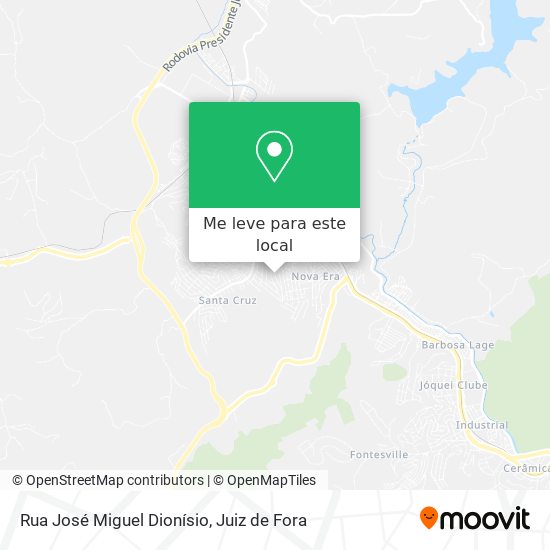 Rua José Miguel Dionísio mapa
