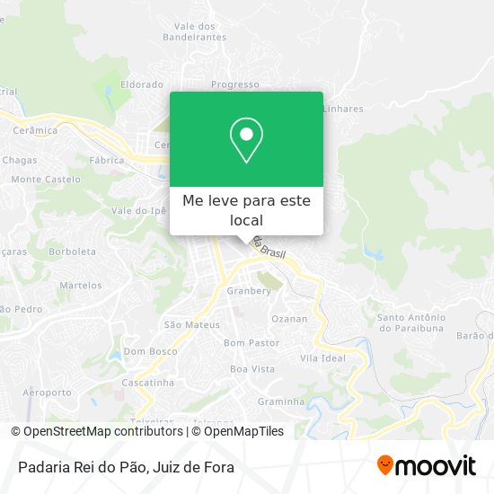 Padaria Rei do Pão mapa