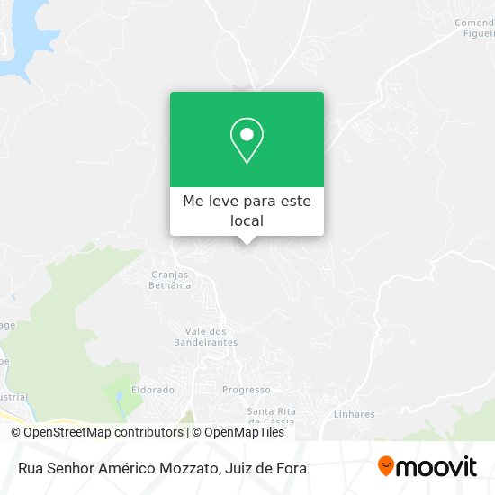 Rua Senhor Américo Mozzato mapa