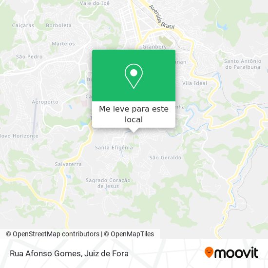 Rua Afonso Gomes mapa