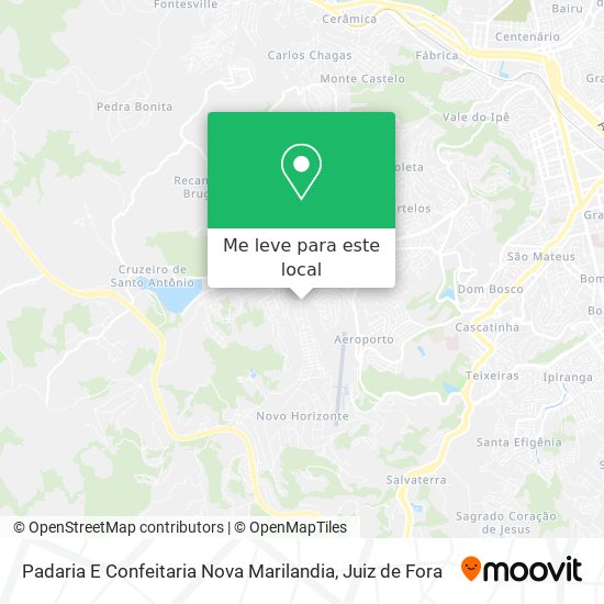 Padaria E Confeitaria Nova Marilandia mapa