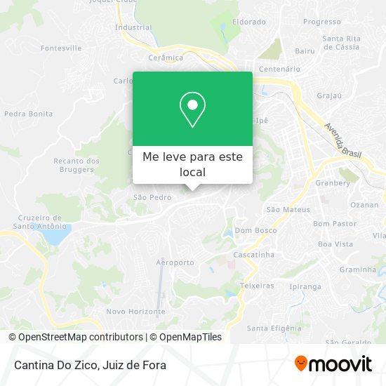 Cantina Do Zico mapa