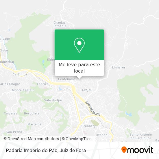 Padaria Império do Pão mapa