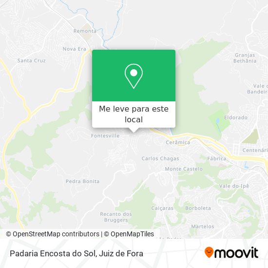 Padaria Encosta do Sol mapa
